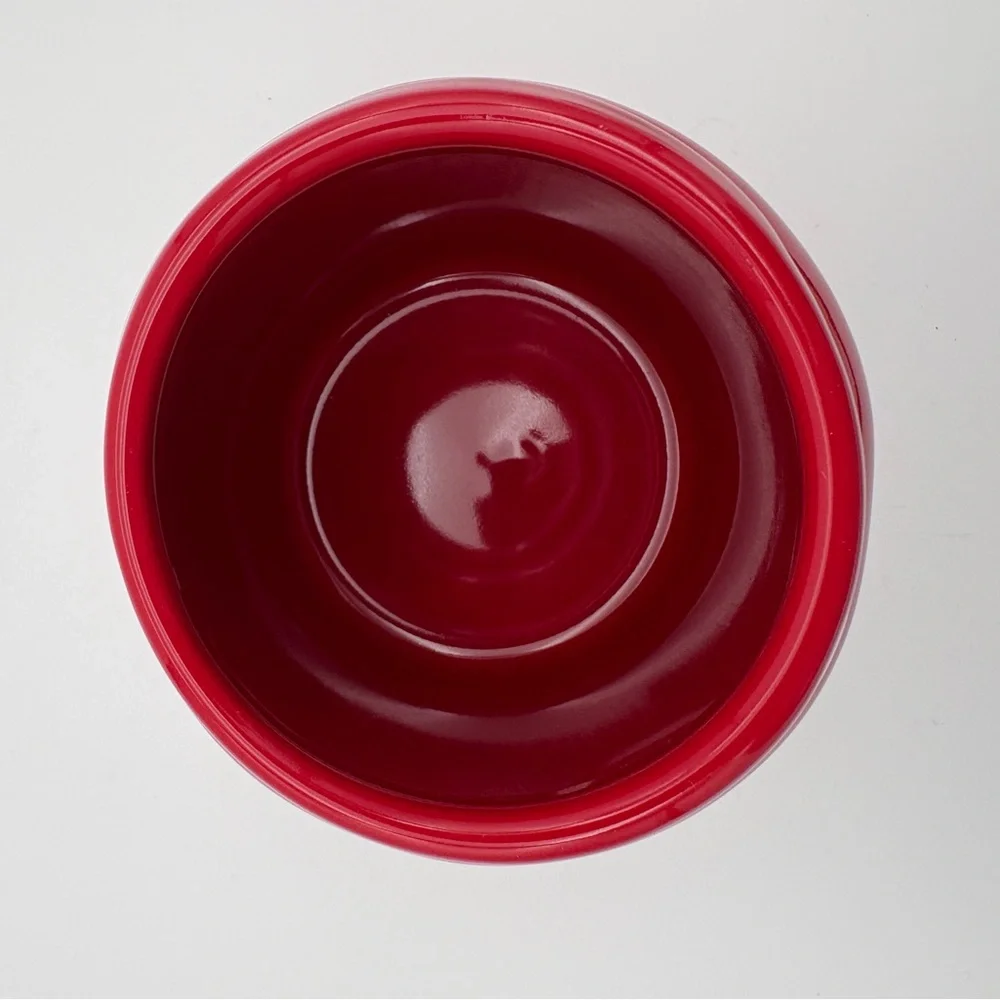 Pre Owned Rae Dunn Red With White Text Valentine Theme XOXO Canister with Lid - Picture 3 of 4